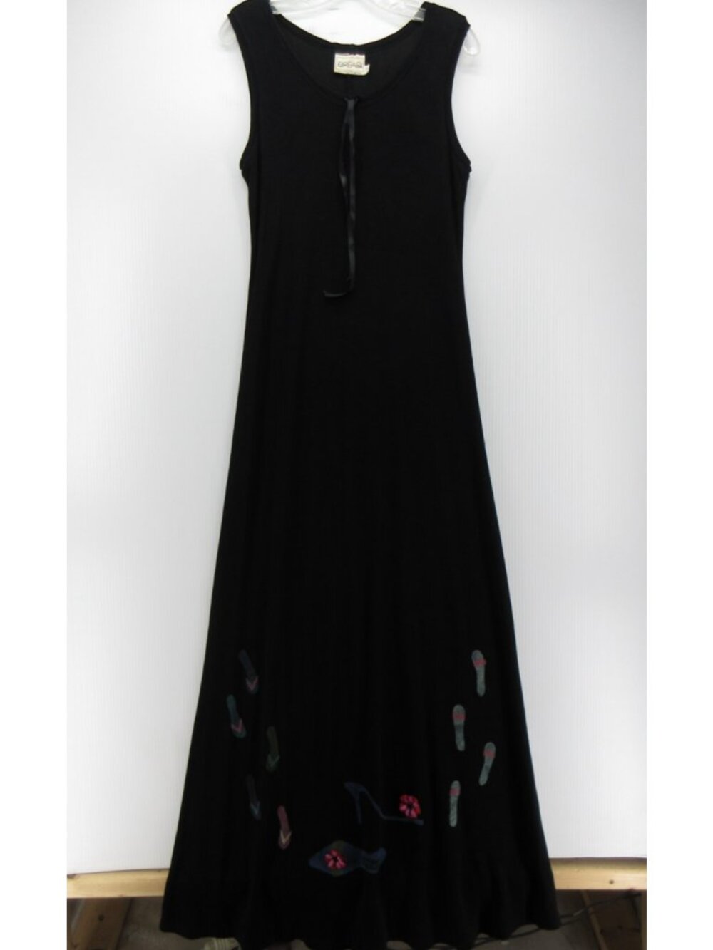 VGT Staley Gretzinger Dress 1 Bread Maxi A-line Art Lagenlook Small*